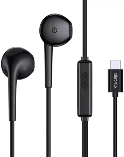 Type-C Kablolu Siyah Renk 15 Uyumlu Mikrofonlu Kulakiçi Kulaklık AUT124-E