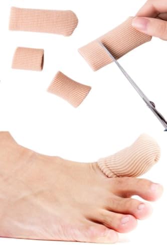 1 Adet 6 cm Ayak Başparmak Kemik Koruyucu, Tırnak Batması İçin Kumaş Kaplı Silikon Tüp Nasır Koruyucu, Kumaş Kaplı Sİlikon Teo Tüp Kumaş, Paramak Eğriliği, Baş parmak Kemik koruyucu