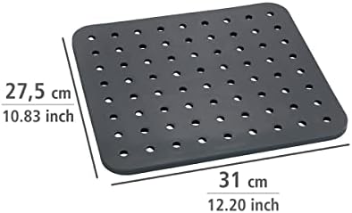 Lavabo Matı Kare Cam Gri Lavabo Matı, Ekstra Güçlü Gri