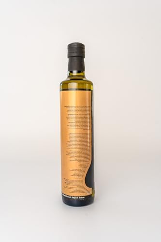 FARMUĞLA Premium Erken Hasat Soğuk Sıkım Extra Virgin Zeytinyağı - 500ml,%100 Doğal, Yüksek Polifenollü, 0.3 Asit, Salata ve Sofra Kullanımı İçin İdeal