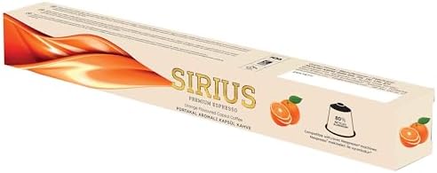 Sirius Premium Portakal Aromalı Kapsül Kahve (Nespresso Uyumlu) - 10 Adet