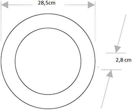 30W Damla Yuvarlak Sıva Üstü Led Panel Armatür CT-5273 - Beyaz Işık Plastik Kasa
