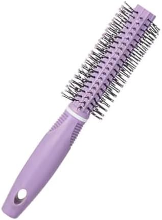 Yuvarlak Saç Fırçası ve Tarak – Mor, Masaj Uçlu, Hacim ve Şekillendirme İçin