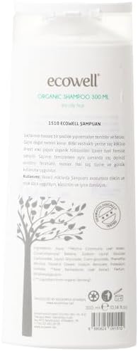 Ecowell Organik Yağlı Saçlar için Vegan Saç Şampuanı (1 x 300 mL)