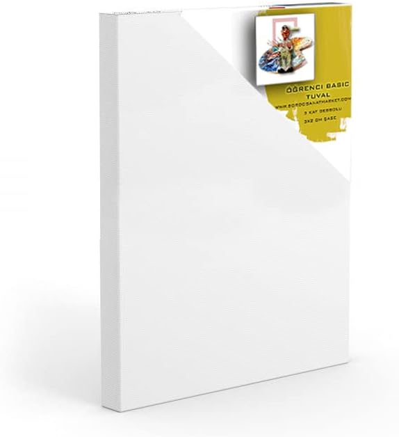 BORDO SANAT Basic Öğrenci Tuval (20x20cm)