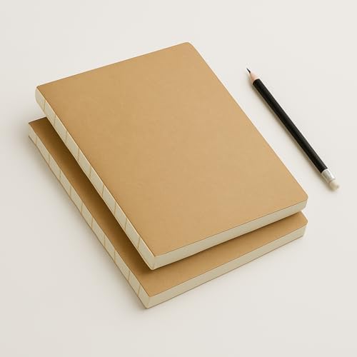 Özel Tasarım Kapaklı A4 Defter - 180 Derece Açılabilir, Sırtı Dikişli,%100 El İşçiliği, Ofis, Okul, Günlük Kullanım İçin İdeal Defter (Çizgisiz)