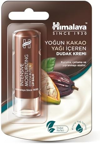 Himalaya Yoğun Nemlendirici Dudak Kremi, Lip Balm, Kakao Yağı, Hint Yağı, Besleyici,%100 Doğal Renk, Silikon İçermez, 4,5 gr