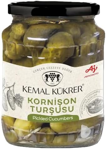 Kükrer Kornişon Turşu No:2 Cam Kavanoz 680 gr