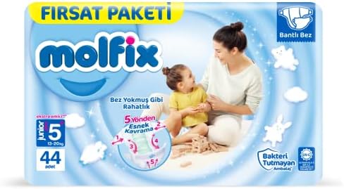 Molfix Bebek Bezi 3D Juniorplus 5+ Beden Fırsat Paketi 44 Adet