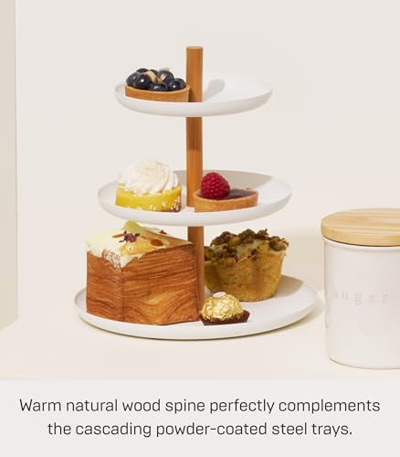 3 Katlı Yemek Servis Standı - Meze ve Tatlı Tepsisi Parti Düzenleyici