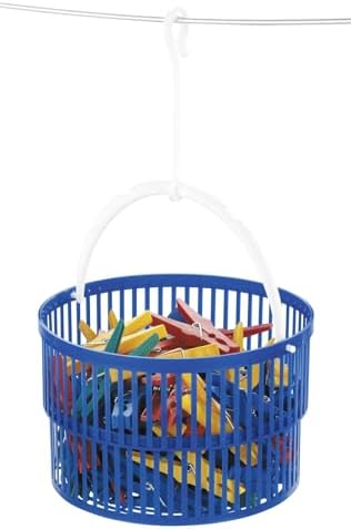 30 Mandallı Çamaşır Mandalı Sepet Mavi