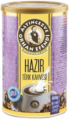 Altıncezve Orhan Efendi Hazır Türk Kahvesi Sütlü Teneke 250 Gr