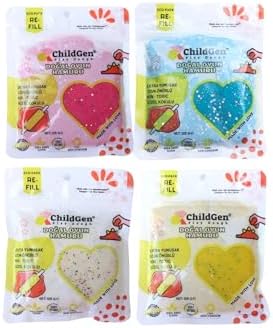 Doğal Oyun Hamuru - 4lü Glitter Set 4x125 Gr Vakumlu Kartuş Paket - (ecopack-refill)