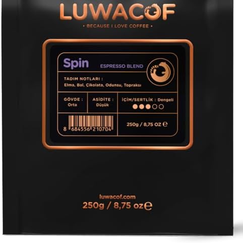 Luwacof Spin Espresso Blend Kahve (Çekirdek) 250 Gr