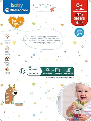 Baby Yumuşak Köpek Çıngırak 17785, Bebekler İçin Köpek Çıngırak