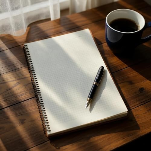 A4 Boyutunda Şeffaf Kapağa Sahip Yırtılmaz Su Geçirmez Spiralli 60 Yapraklı Not Defteri, Ofis İçin İdeal, Planlayıcı (Kareli)