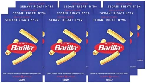 Barilla İnce Uzun (Sedani Rigati) Makarna 500 g. X 9