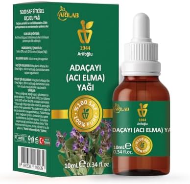 Arifoğlu Acı Elma Yağı 10ml%100 Saf Arlab Bitter Apple Oil Pure Salvia Officinalis Oil