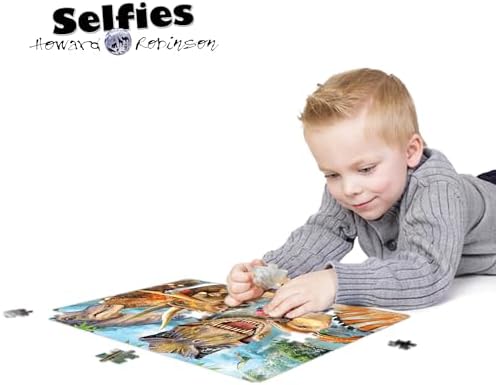 3D - Dinozor Selfie - 150 Parça Puzzle