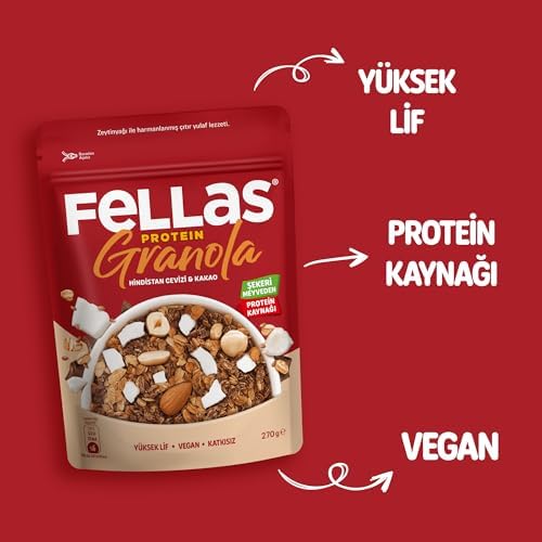 Fellas Protein Granola Hindistan Cevizi ve Kakao 270 gr