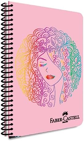 Yüz Tasarımlı Spiralli Defter, A4, 120 Yaprak, 70g Kağıt, Çizgili, Dayanıklı Kapak, Kolay Açılan Spiral Cilt, Asorti Renkler