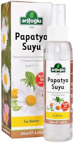 Arifoğlu Papatya Suyu 125ml - Saç Açıcı Sprey, Doğal Cilt Bakım Suyu | Arifoglu Chamomile Water 125ml - Hair Lightening Spray, Natural Skin Care Essence