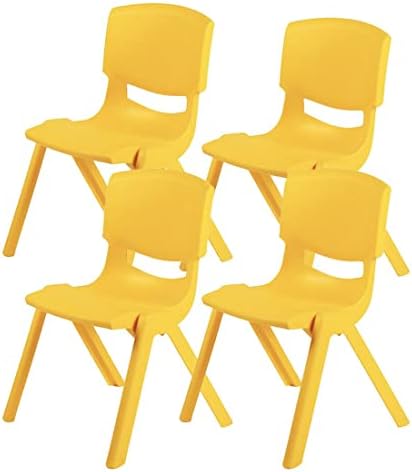 4'Lü Set Büyük Şirin Çocuk Sandalyesi Sarı
