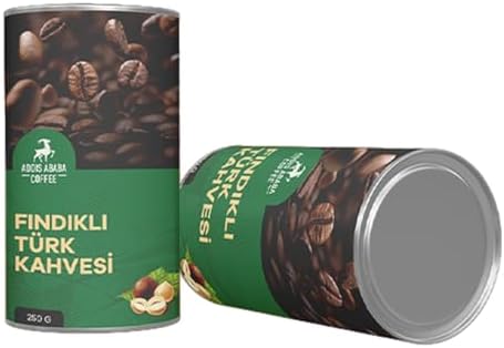 Addis Ababa Coffee - Fındıklı Türk Kahvesi, Aromalı Türk Kahvesi 250 gr