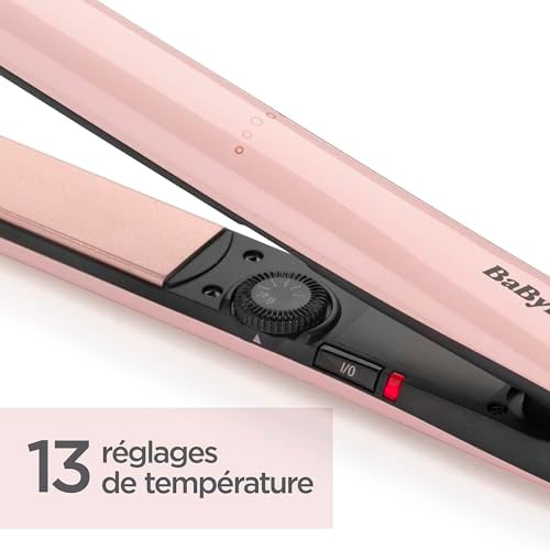 Babyliss Saç Düzleştirici Rose Blush, 235 Derece, Advantage Ceramic Ekstra Uzun Titanyum Seramik Plaka, 2498PRE