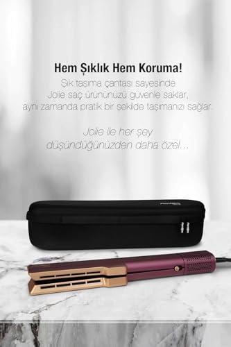 Fantom Jolie HS1600 Hava Üflemeli Dijital Isı Göstergeli İyon Etkili Saç Düzleştirici Mürdüm