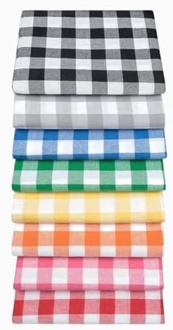 160x170 Cm Gri Büyük Kare Desen Pötikareli Masa Örtüsü, Sofra Bezi, Piknik Örtüsü