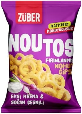 Züber Noutos Nohut Cipsi Ekşi Krema ve Soğanlı 55 gr X 15 adet
