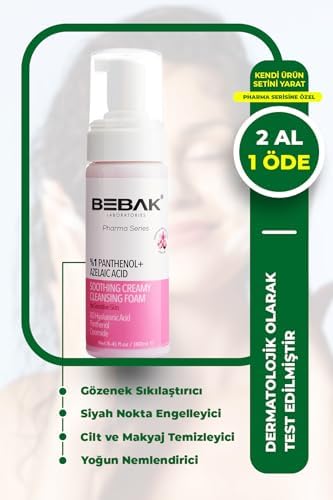 Bebak Pharma Series Hassas Ciltler İçin Yatıştırıcı Temizleme Köpüğü 160 ml