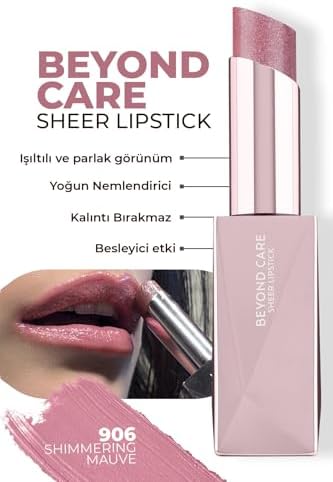 ALIX AVIEN Beyond Care Sheer Lipstick 906 - Shimmering Mauve - Yoğun Nemlendirici Besleyici Etki - Parlak Ruj