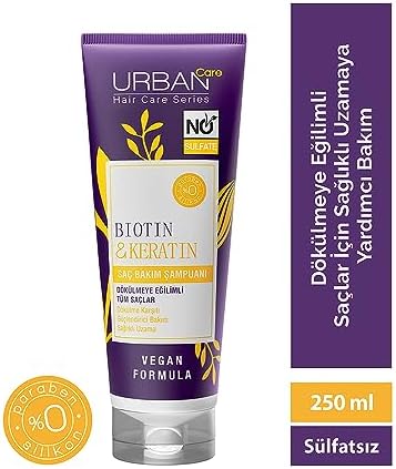 Urban Care Biotin & Keratin Sülfatsız Saç Bakım Şampuanı 250 ml
