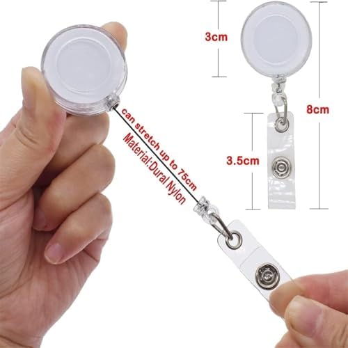 Rozet Makarası Tutucu, 10 Adet Komik Rozet Makarası, Geri Çekilebilir Hemşire ve Doktor Kimlik Klipsi, Hastane ve Ofis Çalışanları İçin Sevimli Hediye