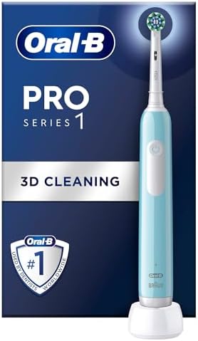 Oral-B Pro Series 1 Mavi Elektrikli Diş Fırçası, 1 Diş Fırçası Başlığı, Braun Tasarımı