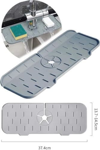 Life Su Tutucu Silikon Gri Musluk Matı MIT1033