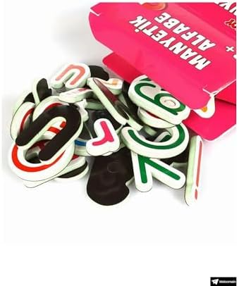 Oyuncak Manyetik Mıknatıslı Türkçe - İngilizce Harfler ve Sayılar Eğitici Alfabe ve Sayı Magnet