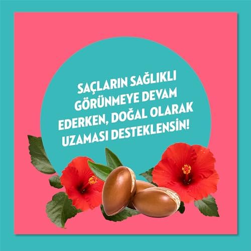 Elidor Doğanın Enerjisi Saç Bakım Şampuanı Argan Yağı & Hibiskus Özü Dökülme Karşıtı & Güçlü Uzamayı Destekleyici 400 ml