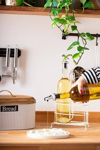 2 Li Standlı Yağlık 750Ml Beyaz