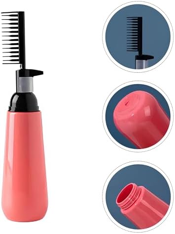 Kanji Pompalı Taraklı Saç Boyama Şişesi — 200ml Saç Boyası ve Bakım Sıvısı için Eşit Dağıtım Sunan Pratik Uygulama Şişesi, Tarak Başlıklı Aplikatör