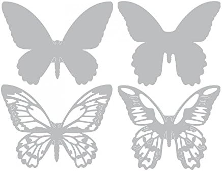 661802 Thinlits delme set 4 adet detaylı mini kelebekler – Tim Holtz, çelik, çok renkli, 19.10 X 14.4 X 0.4 cm
