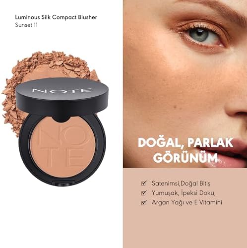 Note Luminous Silk Compact Blusher 11 Sunset Toz Allık