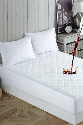 Adelya Mikrofiber Kapitone Fitted Full Kenar Su Sıvı Geçirmez Yatak Koruyucu Alez (90 x 190)
