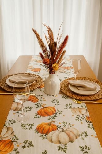 Balkabaklı Runner Masa Örtüsü – Sonbahar Konseptli (40 x 140)