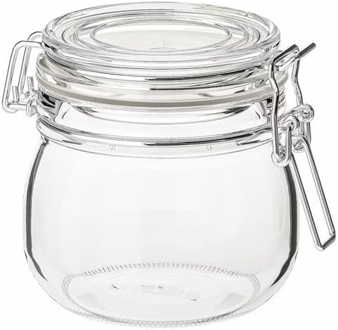 KORKEN Kapaklı Kavanoz, 0,5 l (Şeffaf Cam)