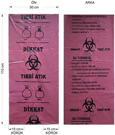 10 Adet Enfekte Atık Kutusu 5 Lt. + Tıbbi Atık Torbası 2 Adet