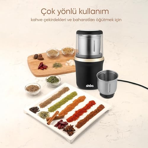 SCM 2982 - Kahve ve Baharat Öğütücü, Elektrikli Kahve ve Baharat Değirmeni