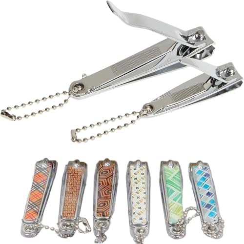 AEE® 2'li Tırnak Makası Seti Büyük Küçük Paslanmaz Çelik Karışık Desenli